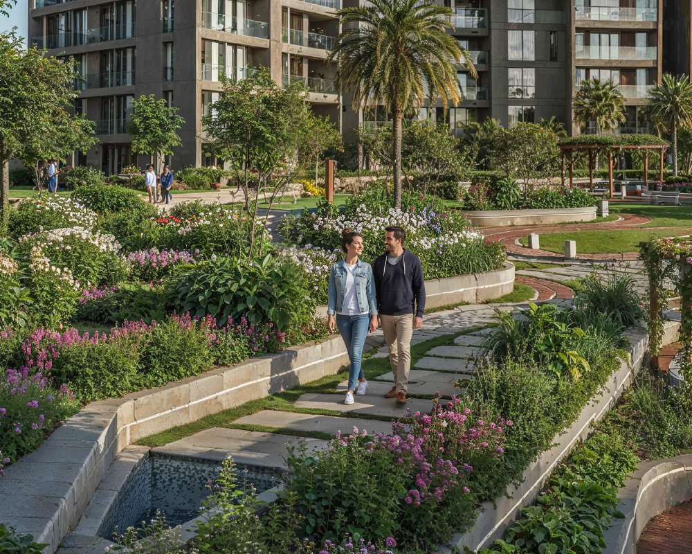 Manicured Landscaped Greens